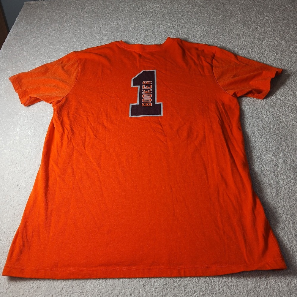 Phoenix Suns Shirt Men Large Orange City Skyline Print #1 Booker 47 Cotton - Picture 9 of 11